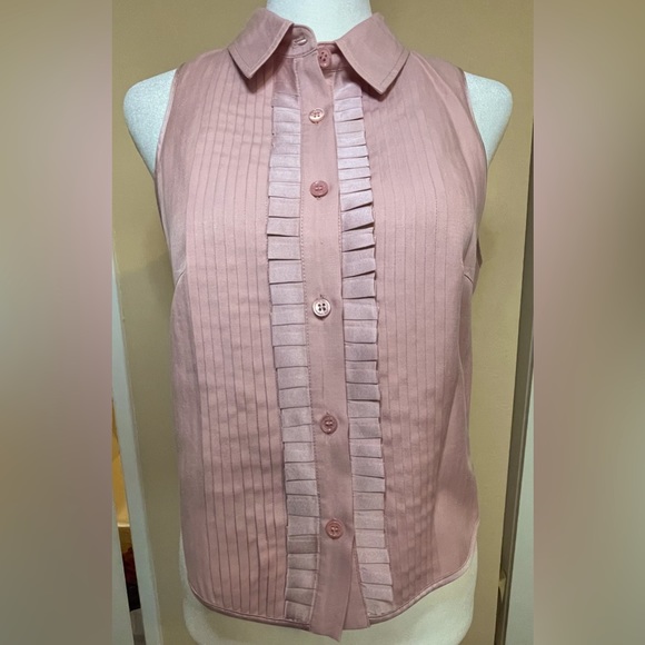 Fleur du Mal Bib Top with Ruffles Pink - Picture 4 of 8